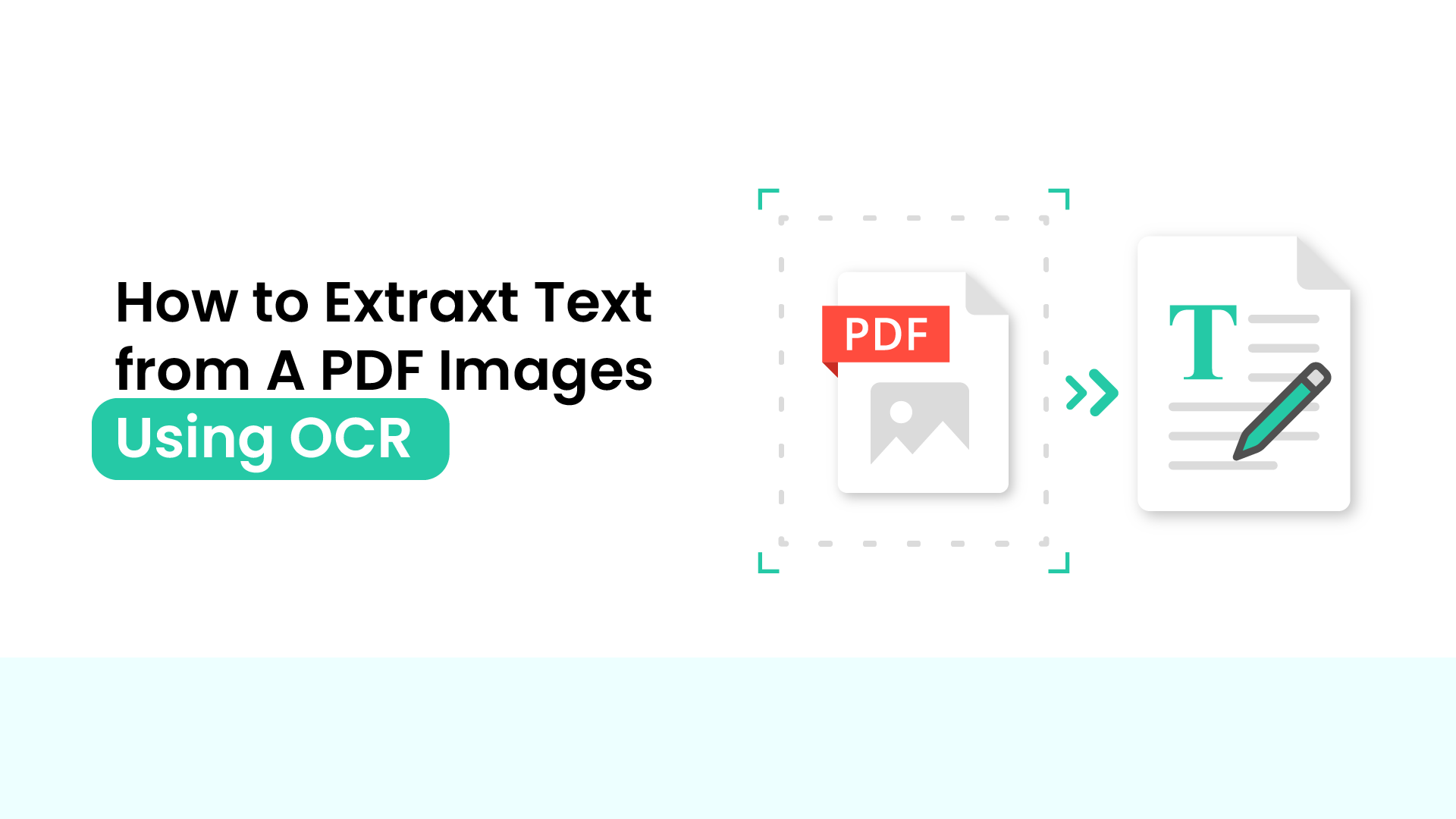 how to extract text from pdf image